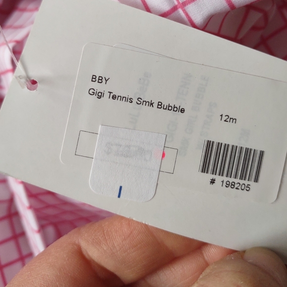 Lulu Bebe Gigi Tennis Smocked Bubble NWT - Picture 5 of 5